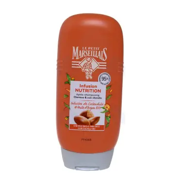 Le petit marseillais Après-shampoing le petit marseillais  infusion calendula huile argan bio 200ml - Parfum et cosmétiques authentiques en vente chez Choupinette para & parfumerie
