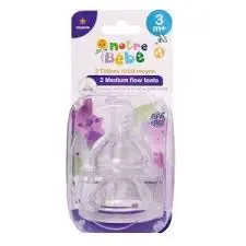 2 tétines débit nouveau né notre bébé 3m+ - Notre bébé | Parfumerie & Parafumerie en ligne