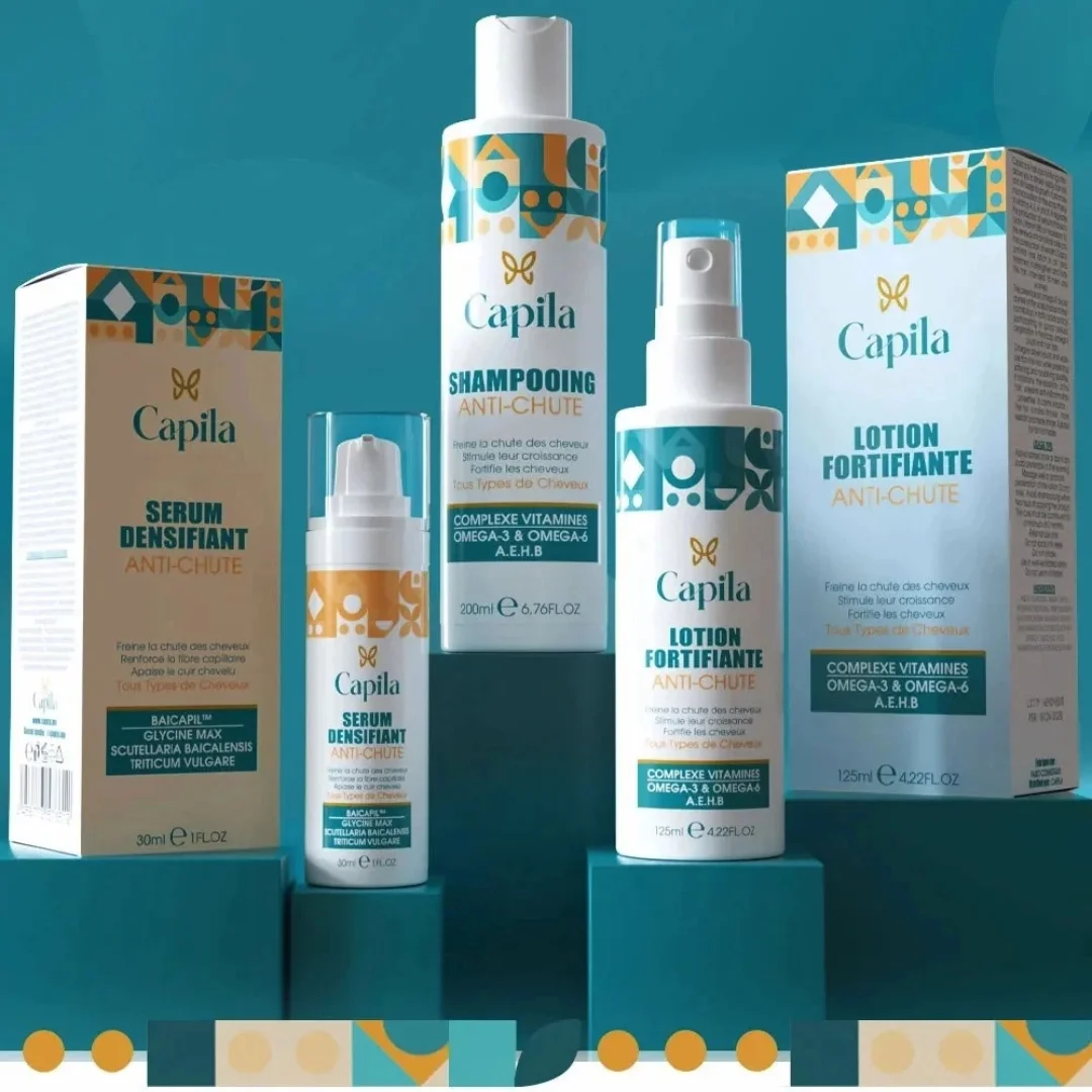 Kit anti chute capila shampoing 200ml + lotion fortifiante 125ml + sérum 30ml - Capila | Parfumerie & Parafumerie en ligne