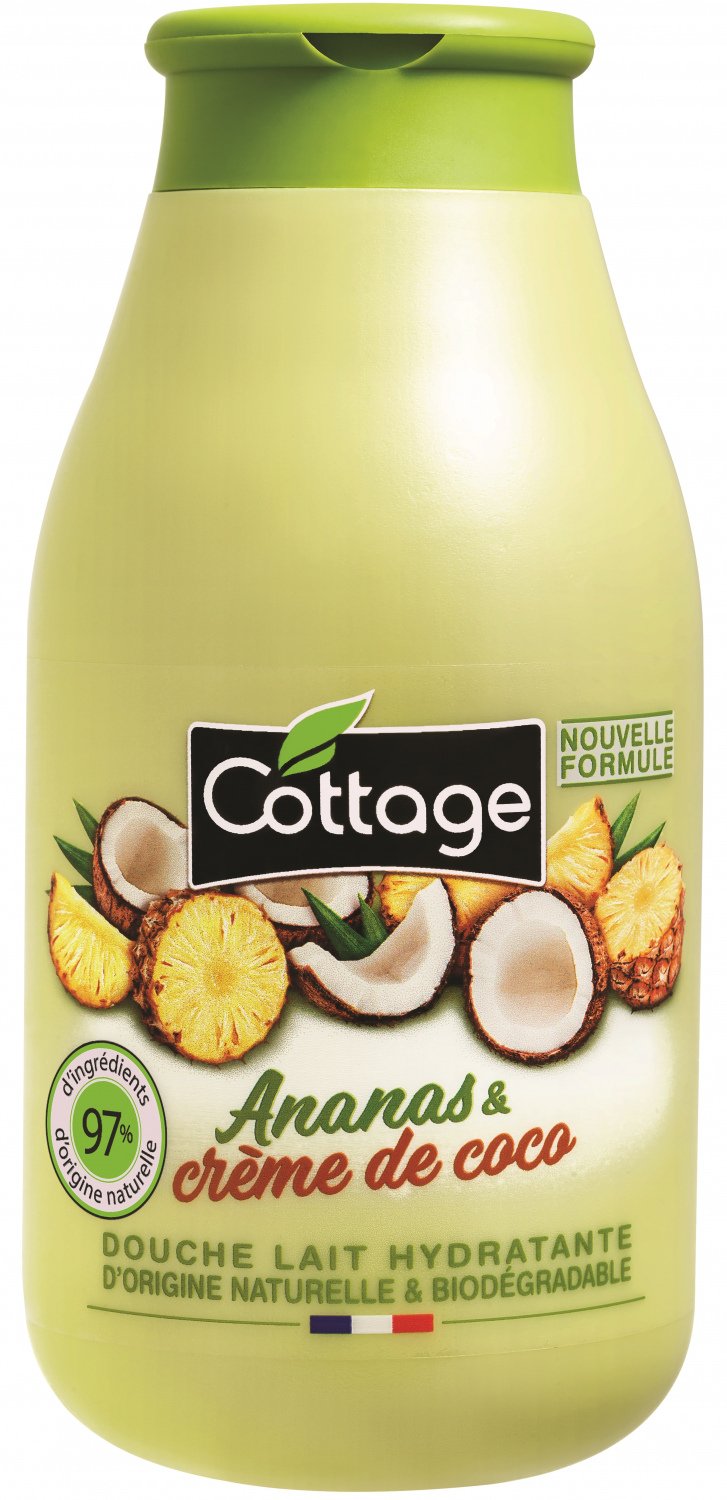 Cottage douche lait hydratante ananas & crème de coco 250ml - Cottage | Parfumerie & Parafumerie en ligne