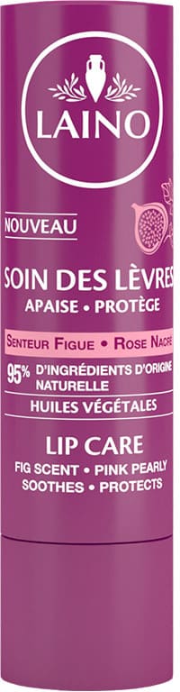 Baume à lèvre laino senteur figue rose nacré 4g - laino | Parfumerie & Parafumerie en ligne