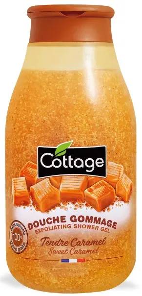 Cottage gel douche gommage tendre caramel 270 ml - Cottage | Parfumerie & Parafumerie en ligne