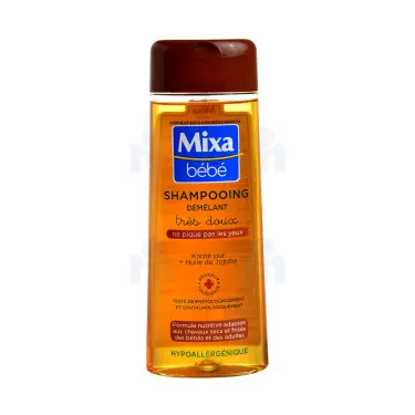Shampoing mixa bébé démêlant très doux au karité et huile de joboba  250ml - Mixa | Parfumerie & Parafumerie en ligne