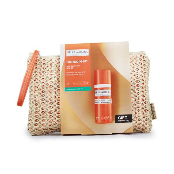 Écran solaire bella aurora anti dark spot spf50+ peau normale à sèche 50ml + trousse offerte - bella aurora | Parfumerie & Parafumerie en ligne