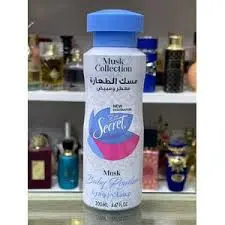 Déodorant musk tahara blue secret baby pouder 200ml -   | Parfumerie & Parafumerie en ligne