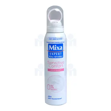 Mixa Mixa expert peau sensible déodorant sensitive confort apaisant 150ml - Parfum et cosmétiques authentiques en vente chez Choupinette para & parfumerie