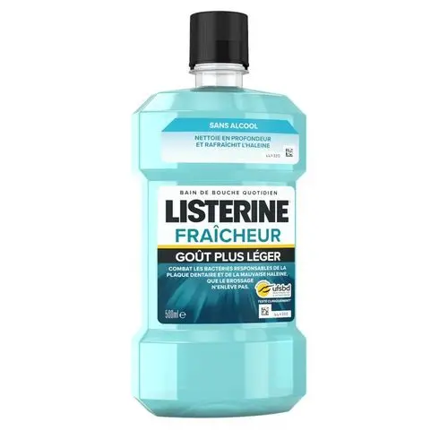 Listerine fraicheur goût plus léger 250ml - Listerine | Parfumerie & Parafumerie en ligne