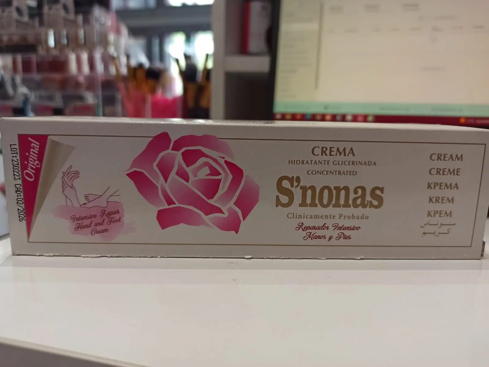 Crème hydratante s'nonas à la glycérine main et pieds 75ml - S'nonas | Parfumerie & Parafumerie en ligne