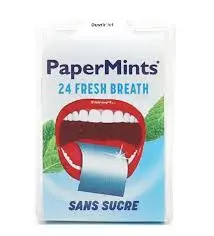 Feuille haleine papermints fresh breath sans sucre x24 unités - papermint | Parfumerie & Parafumerie en ligne
