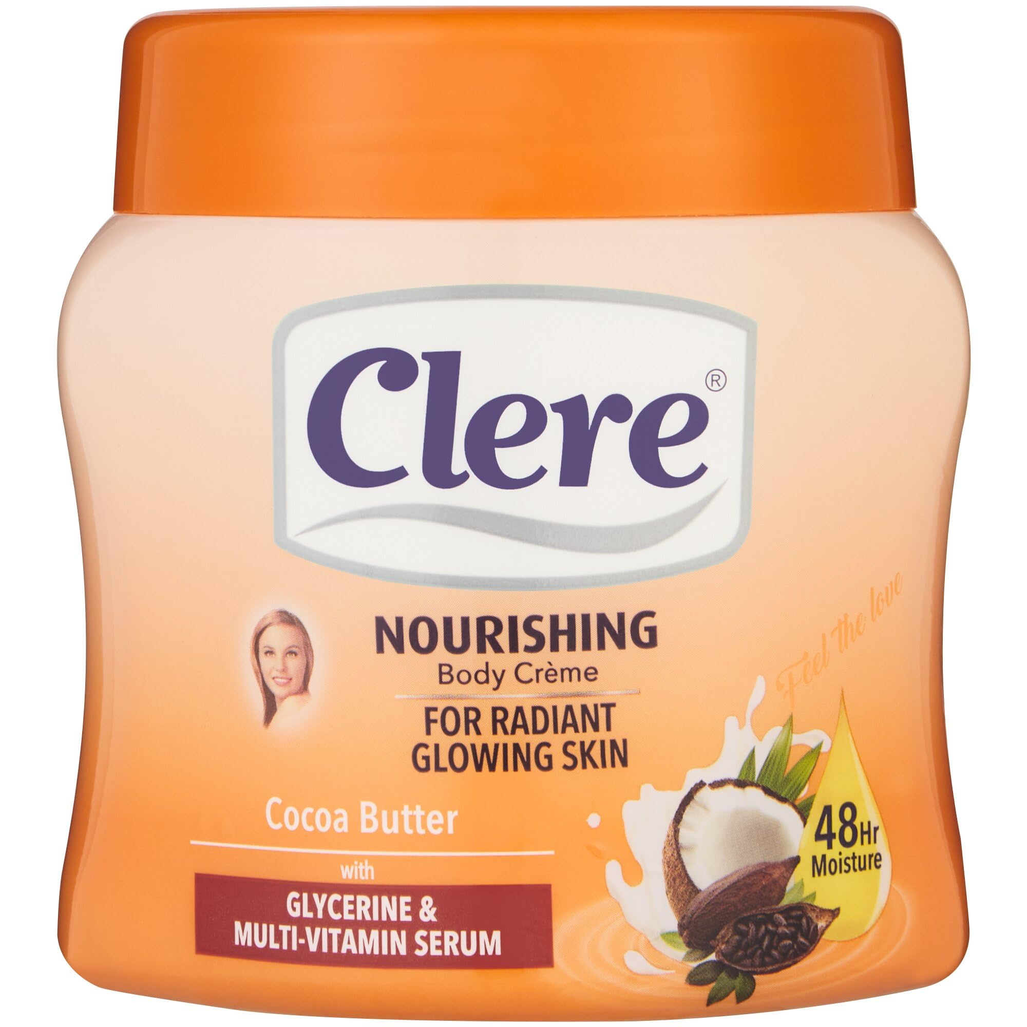 clere Crème corporelle clere au beurre de karité + vitamine e+a 500ml  - Parfum et cosmétiques authentiques en vente chez Choupinette para & parfumerie