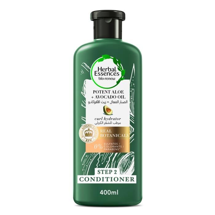 Après shampoing herbal essences potent aloe + avocado oil 400ml - Herbal Essences | Parfumerie & Parafumerie en ligne