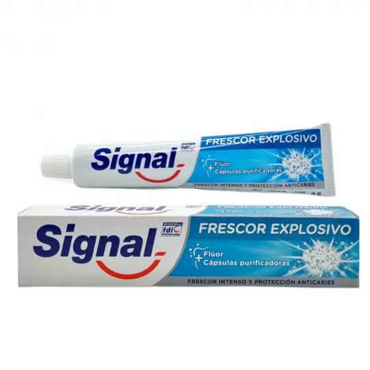 Signal Dentifrice signal fluor+ capsulas purificadoras 75ml - Parfum et cosmétiques authentiques en vente chez Choupinette para & parfumerie