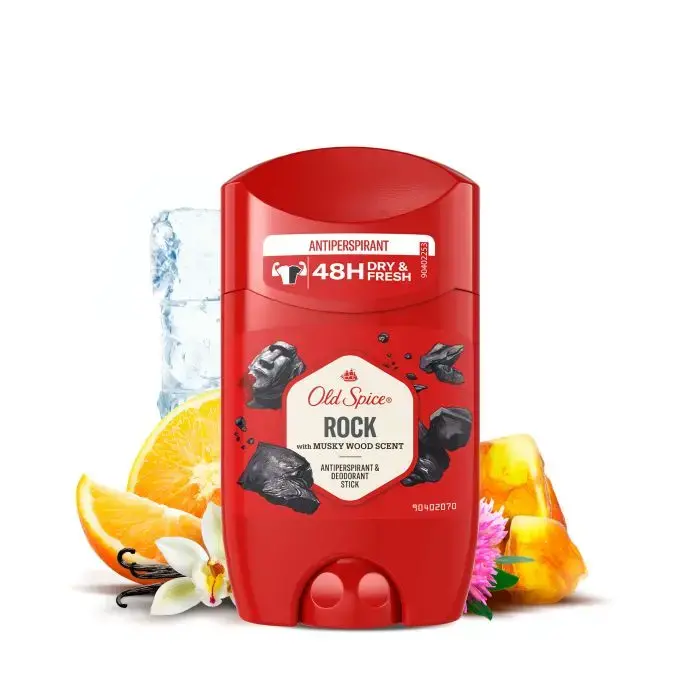 Déodorant stick rock with musky wood scent old spice 0% aluminium 50ml - Old Spice | Parfumerie & Parafumerie en ligne
