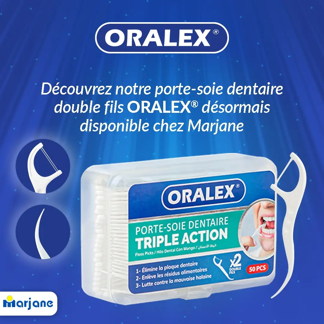 Porte soie dentaire oralex 50pcs - Oralex | Parfumerie & Parafumerie en ligne