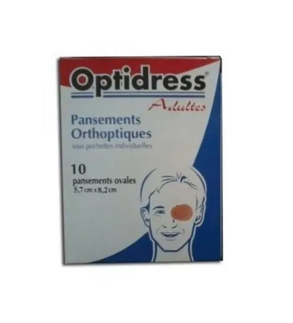 Pansements orthoptiques optidress adultes 10p 5,7cm x 8,2cm - optidress | Parfumerie & Parafumerie en ligne