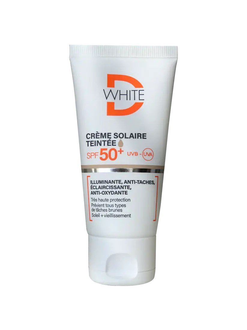 Écran solaire d white teinté claire 50+ spf tâches brunes + vieillissement 50ml - D white | Parfumerie & Parafumerie en ligne