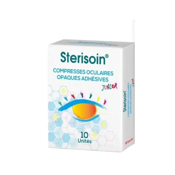 Compresses oculaires opaques adhésives junior sterisoin 10 unités   - sterisoin | Parfumerie & Parafumerie en ligne