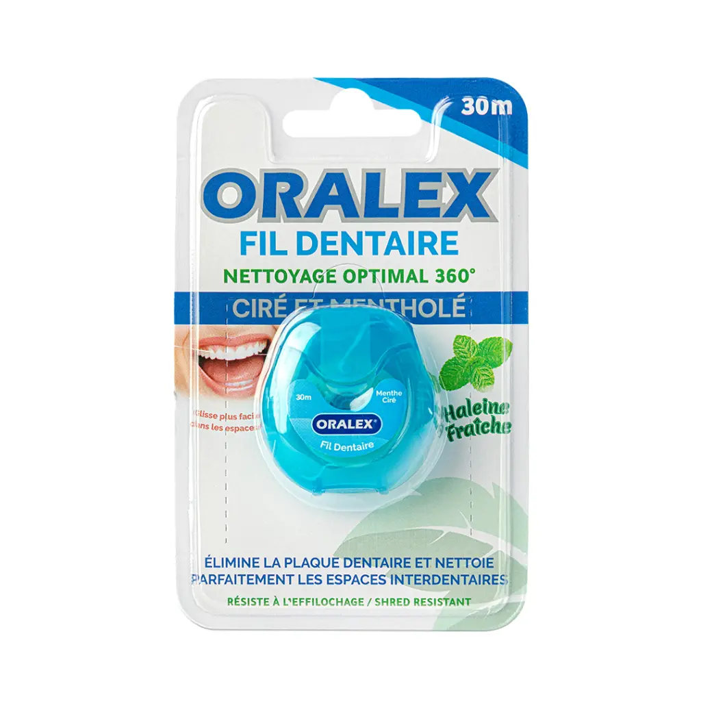 Fil dentaire oralex nettoyage optimal 360° haleine fraîche 30m - Oralex | Parfumerie & Parafumerie en ligne