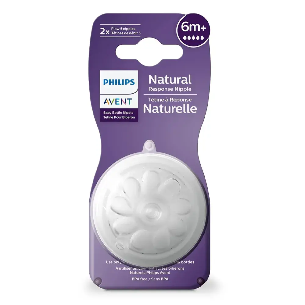 lot de 2 tétines bébé avent philips natural 6M+ - avent | Parfumerie & Parafumerie en ligne