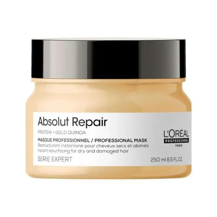 masque absolut repair protein + gold quinoa l'oréal 250ml - L'oréal | Parfumerie & Parafumerie en ligne