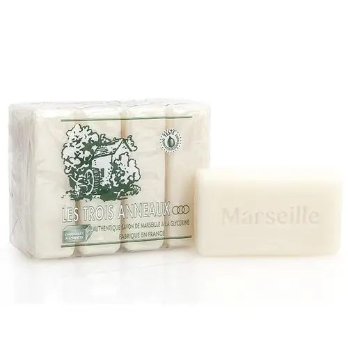 Savon marseille les trois anneaux à la glycérine pack de 4 - Marseille | Parfumerie & Parafumerie en ligne