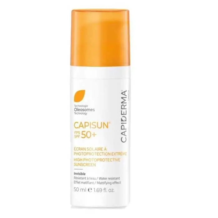capiderma Écran solaire invisible capisun capiderma spf50+ 50ml - Parfum et cosmétiques authentiques en vente chez Choupinette para & parfumerie