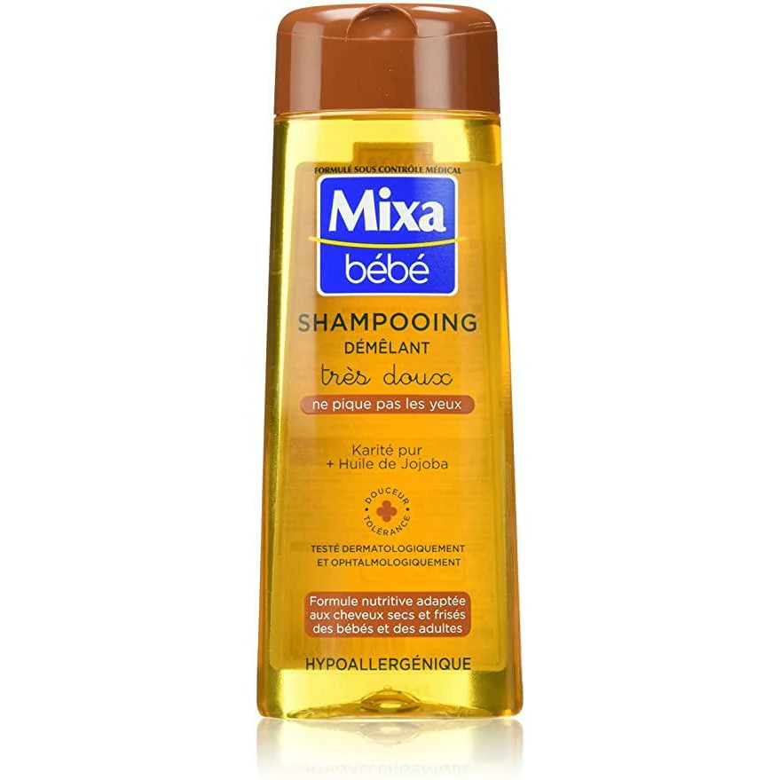 Shampoing mixa bébé démêlant très doux au karité et huile de joboba 300ml - Mixa | Parfumerie & Parafumerie en ligne