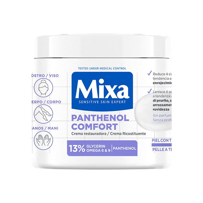 crème panthénol confort 13% glycérine oméga 6 &9 & panthénol tendances à l'eczéma atopique 400ml - Mixa | Parfumerie & Parafumerie en ligne