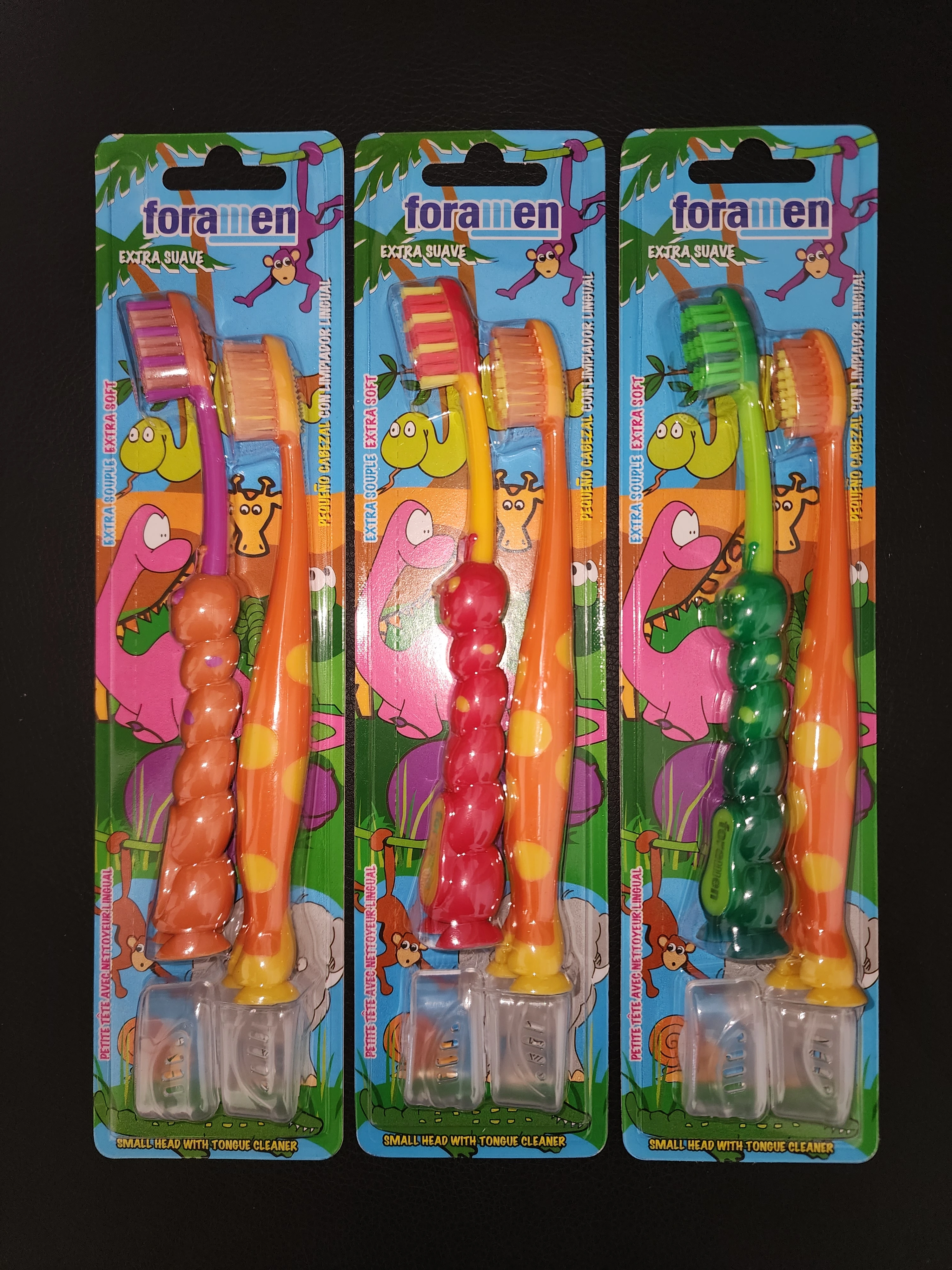 kit 2 brosses à dent extra souple foramen + 2 bouchons (violet) - Foramen | Parfumerie & Parafumerie en ligne