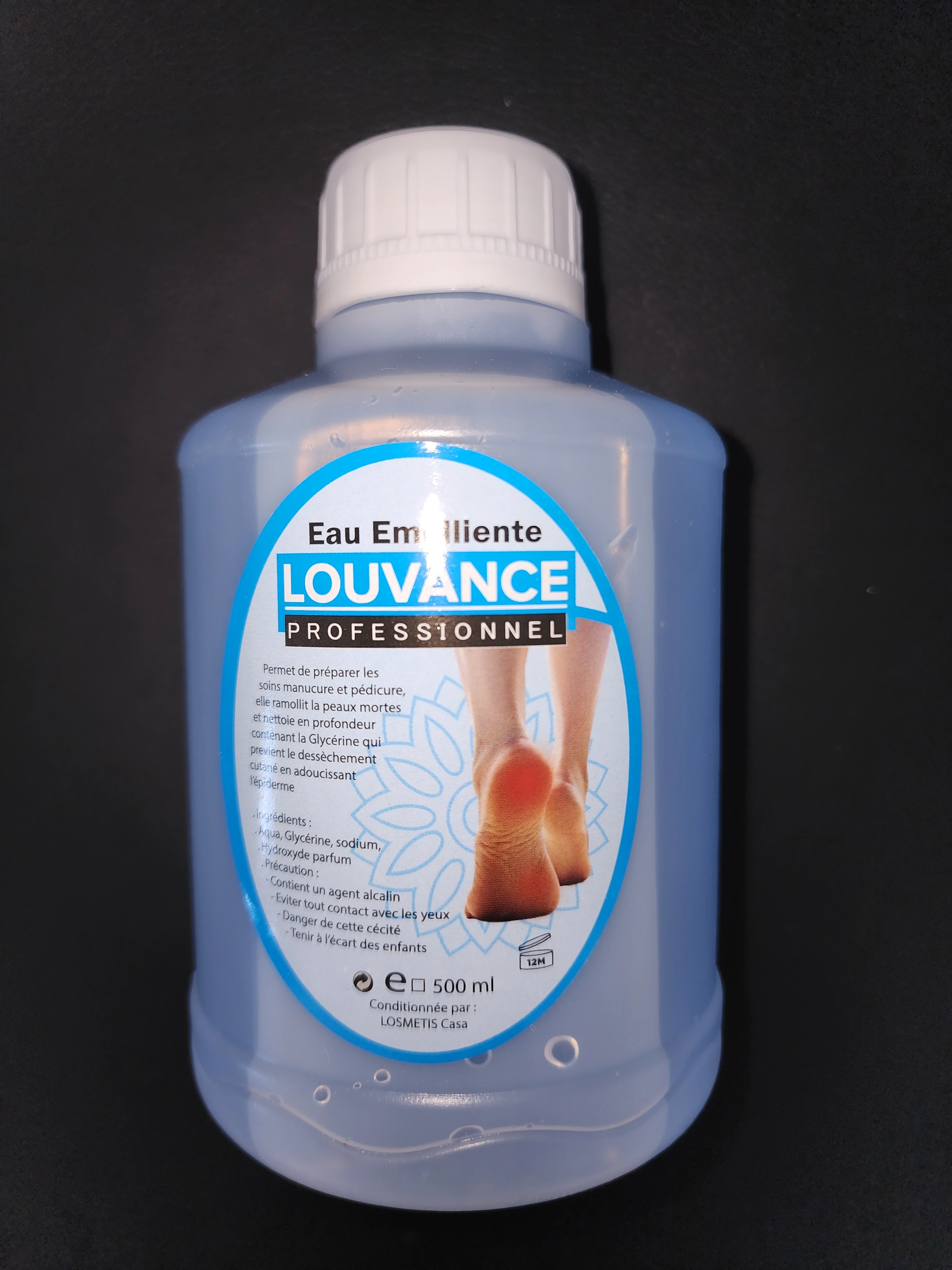 eau émolliente pour ongles et peaux mortes louvance 500ml - louvance | Parfumerie & Parafumerie en ligne