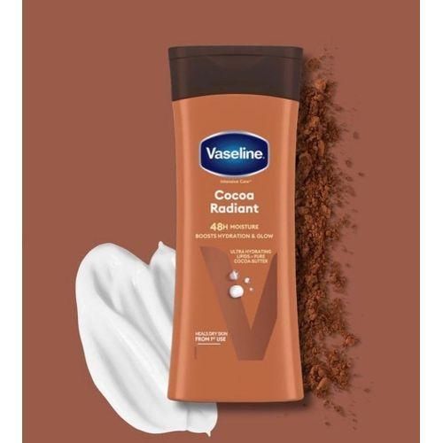 lait corps vaseline intensive care cocoa radiant 400ml - Vaseline | Parfumerie & Parafumerie en ligne