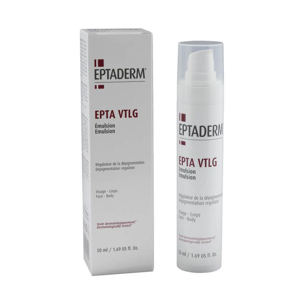 EPTADERM émulsion epta vtlg eptaderm régulateur de la dépigmentation 50ml - Parfum et cosmétiques authentiques en vente chez Choupinette para & parfumerie