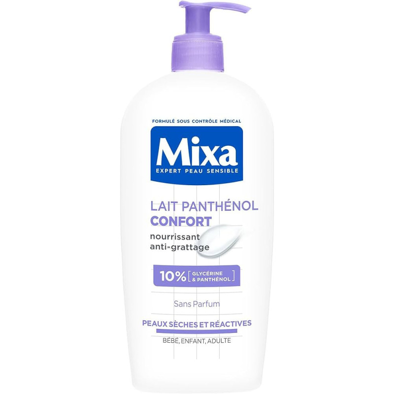 lait panthénol confort nourissant anti grattage mixa 200ml - Mixa | Parfumerie & Parafumerie en ligne