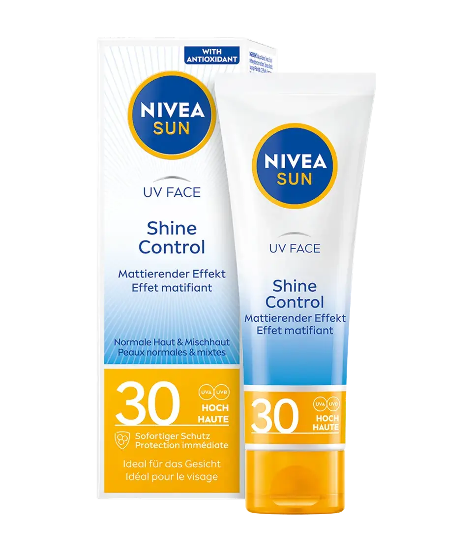 Nivea Nivea sun écran solaire uv 50+ visage shine control  50ml - Parfum et cosmétiques authentiques en vente chez Choupinette para & parfumerie