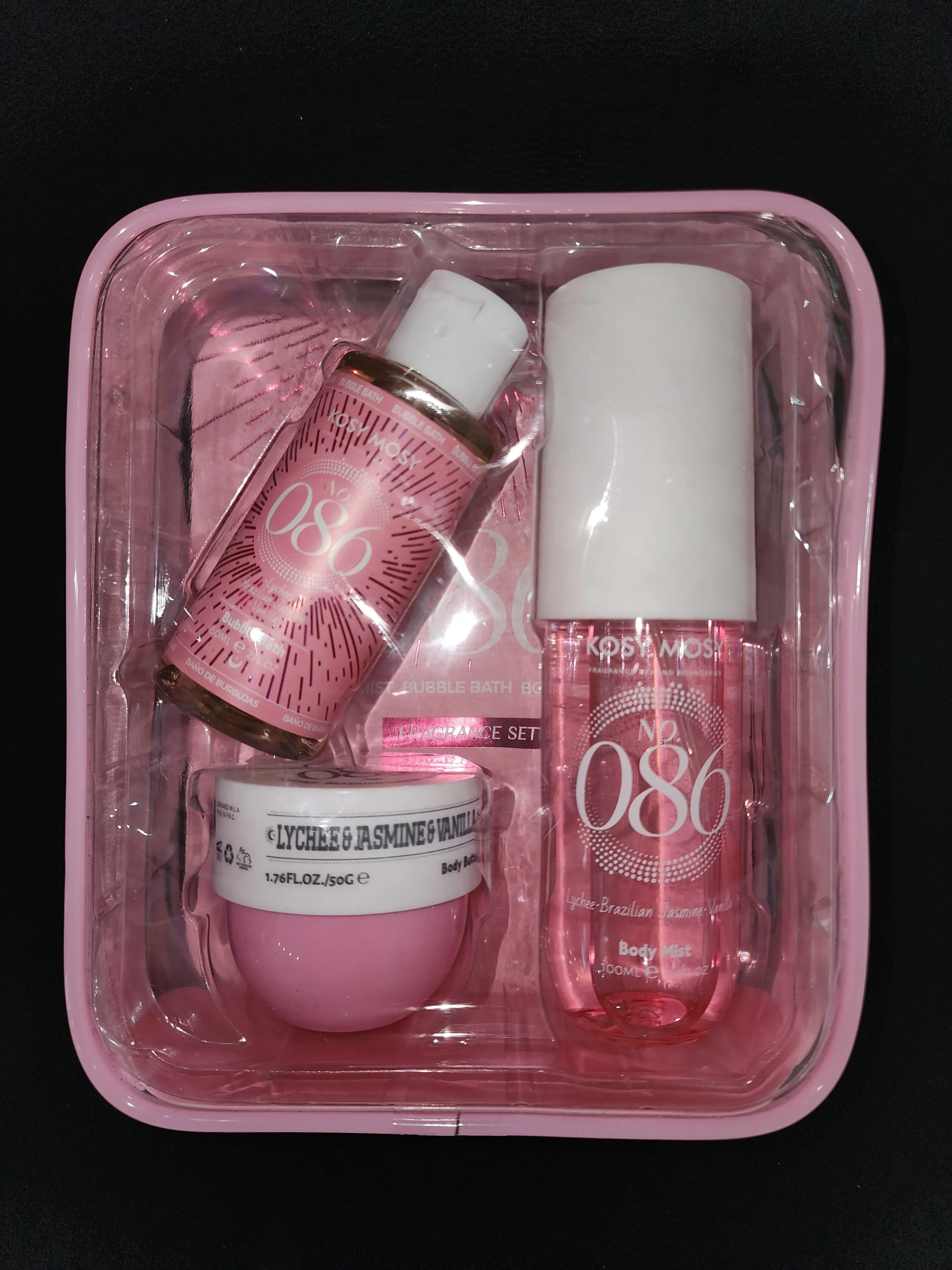 coffret kosy mosy N°086 (brume corporelle 100ml + beurre corporelle 50g + gel douche 60ml)  - kosy mosy | Parfumerie & Parafumerie en ligne