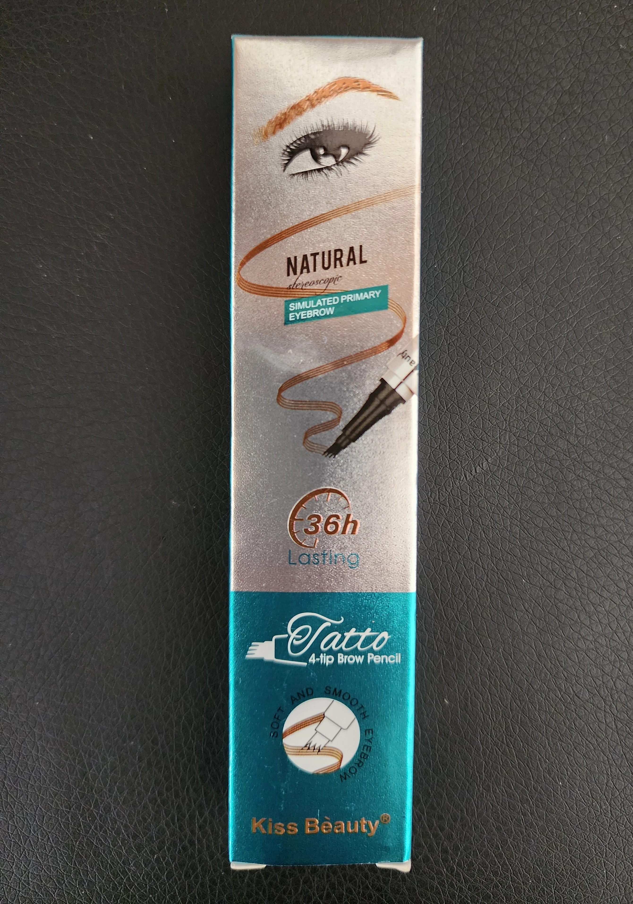 crayon à sourcils tattoo natural 36h kiss beauty N°02 dark brown - Kiss beauty | Parfumerie & Parafumerie en ligne