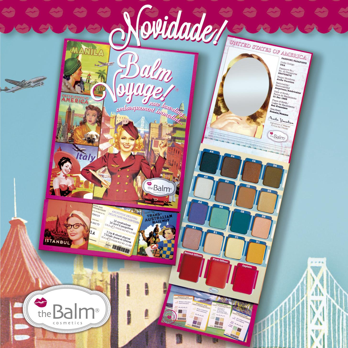 palette the balm voyage (16 fards à paupières + 3 blush joues & lèvres) - the balm | Parfumerie & Parafumerie en ligne