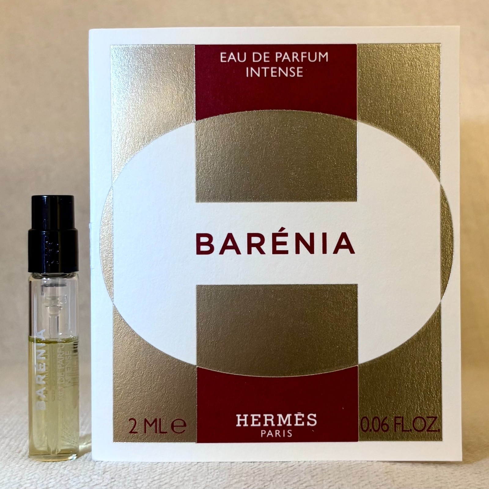 Hermès échantillon parfum barénia hermès eau de parfum intense 2ml - Parfum et cosmétiques authentiques en vente chez Choupinette para & parfumerie
