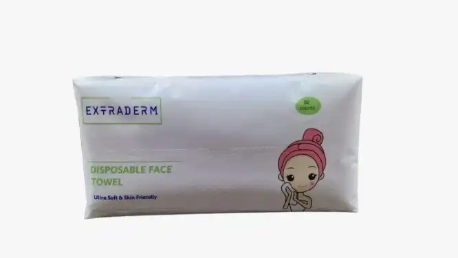 lingettes jetables sèches extraderm ultra soft en cotton 80 pièces - extraderm | Parfumerie & Parafumerie en ligne
