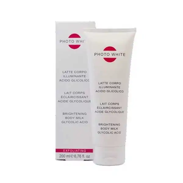 lait corps éclaircissant photo white à l'acide glycolique 200ml - Photo white | Parfumerie & Parafumerie en ligne