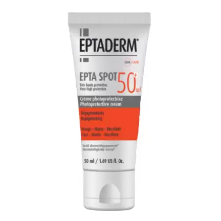 crème photoprotectrice epta spot eptaderm SPF50+ 50ml - EPTADERM | Parfumerie & Parafumerie en ligne