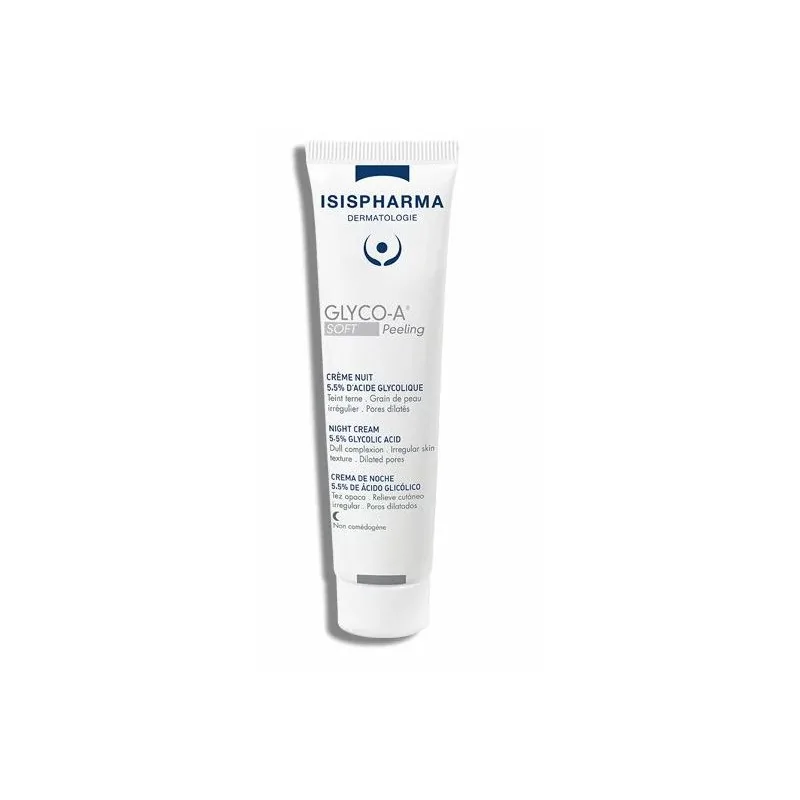crème nuit glycol A soft peeling 5,5% d'acide glycolique 30ml - Isispharma | Parfumerie & Parafumerie en ligne