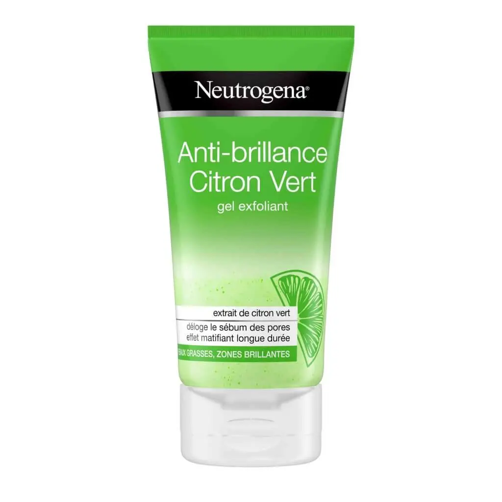 Gel exfoliant neutrogena anti brillance citron vert peaux grasses 150ml - Neutrogena | Parfumerie & Parafumerie en ligne