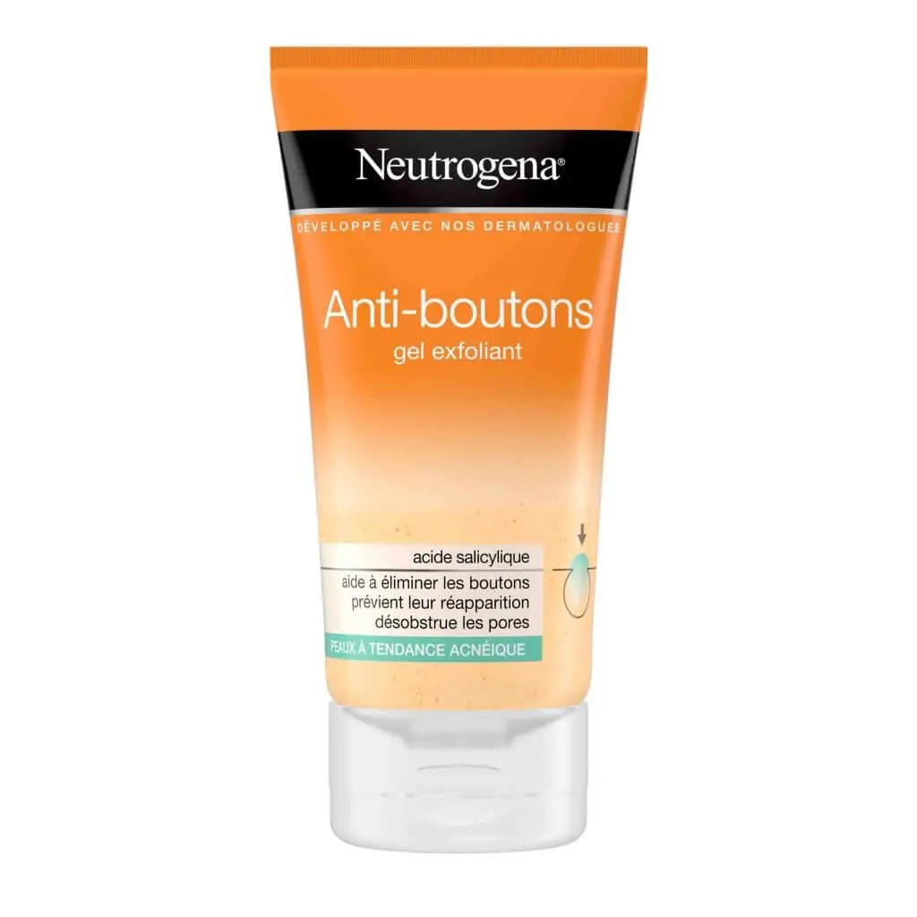 Gel exfoliant neutrogena anti bouttons peaux à tendances acnéique 150ml - Neutrogena | Parfumerie & Parafumerie en ligne
