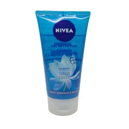 Nivea Gel nettoyant nivea fraicheur lotus sacré peaux normales à mixtes 150ml - Parfum et cosmétiques authentiques en vente chez Choupinette para & parfumerie
