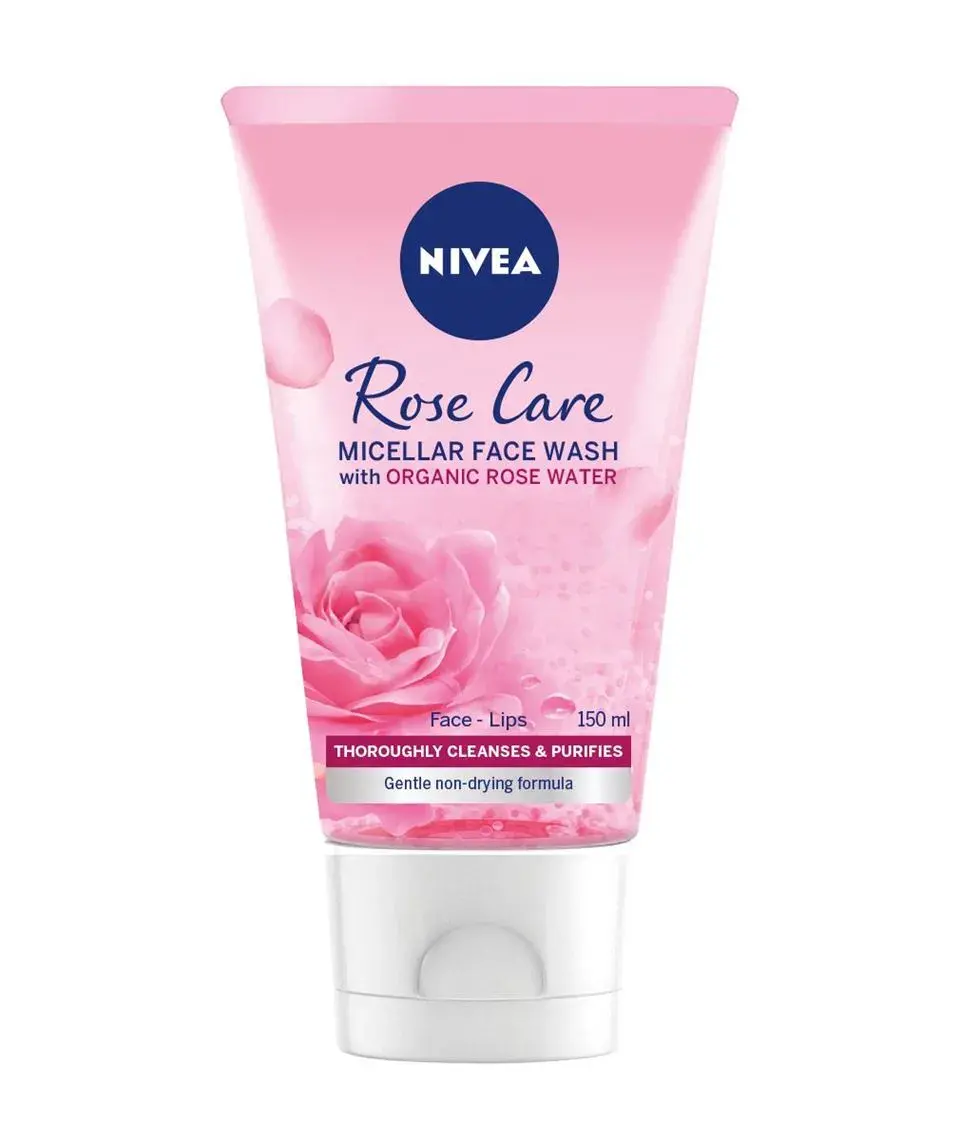 Gel nettoyant nivea rose care organic rose water tout type de peaux 150ml - Nivea | Parfumerie & Parafumerie en ligne