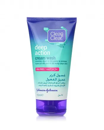 Gel nettoyant clean & clear deep action cream wach nettoyer en profondeur les pores 150ml - Clean&Clear | Parfumerie & Parafumerie en ligne
