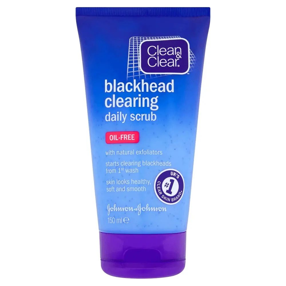 Clean&Clear Clean & clear blackhead clearing daily scrub point noir 150 ml - Parfum et cosmétiques authentiques en vente chez Choupinette para & parfumerie