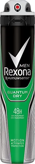 Rexona Déodorant rexona quantum dry homme (vert) 200ml - Parfum et cosmétiques authentiques en vente chez Choupinette para & parfumerie