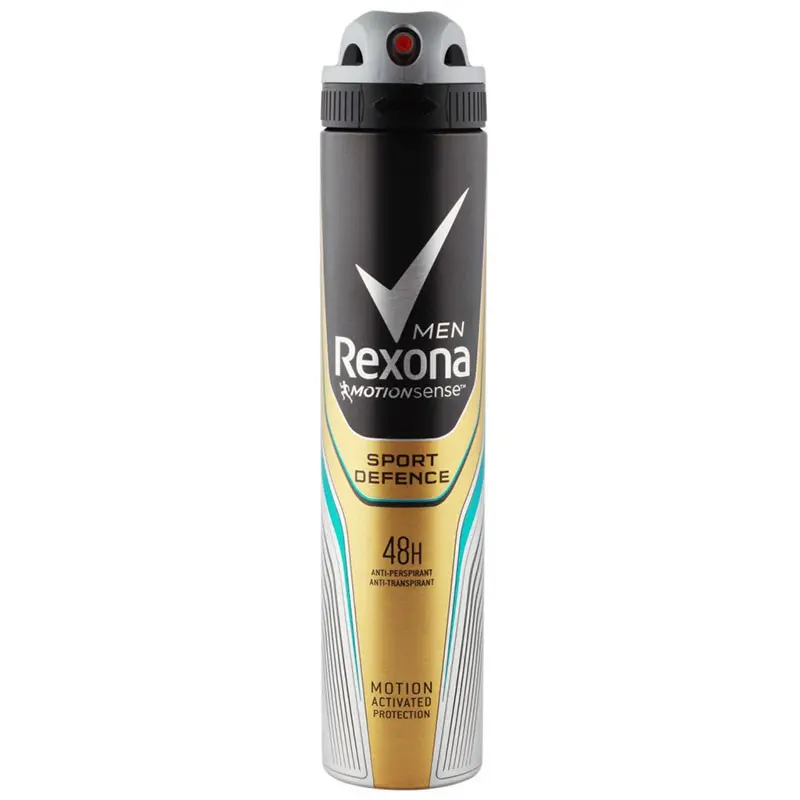 Rexona Déodorant rexona sport defence homme (doré) 200ml - Parfum et cosmétiques authentiques en vente chez Choupinette para & parfumerie